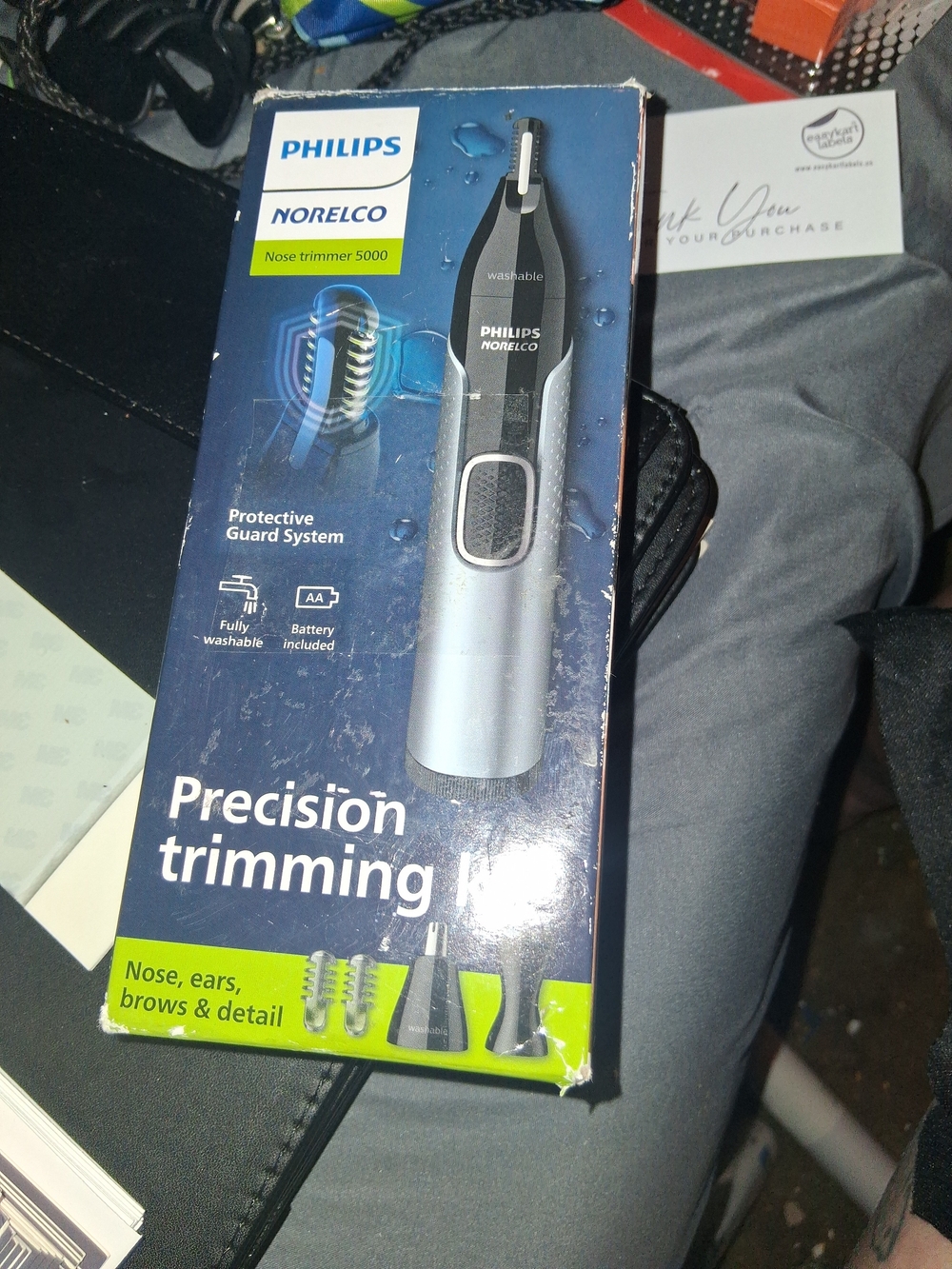 Philips Norelco Precision Trimmer in Silver and Black